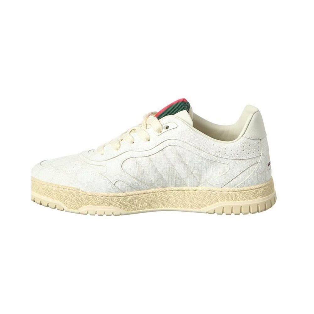 Gucci Leather-Trim Sneaker, White - Picture 2 of 5